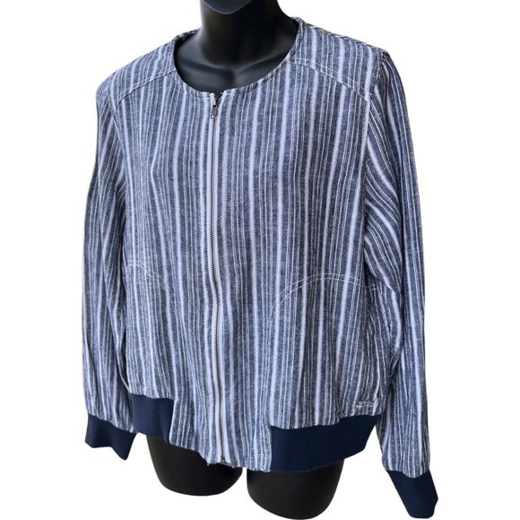 🌸4/30🌸 Like New Joe Fresh Lightweight Cropped Bomber Jacket - Picture 1 of 13